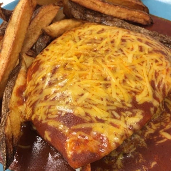 6 oz Smothered Burger.